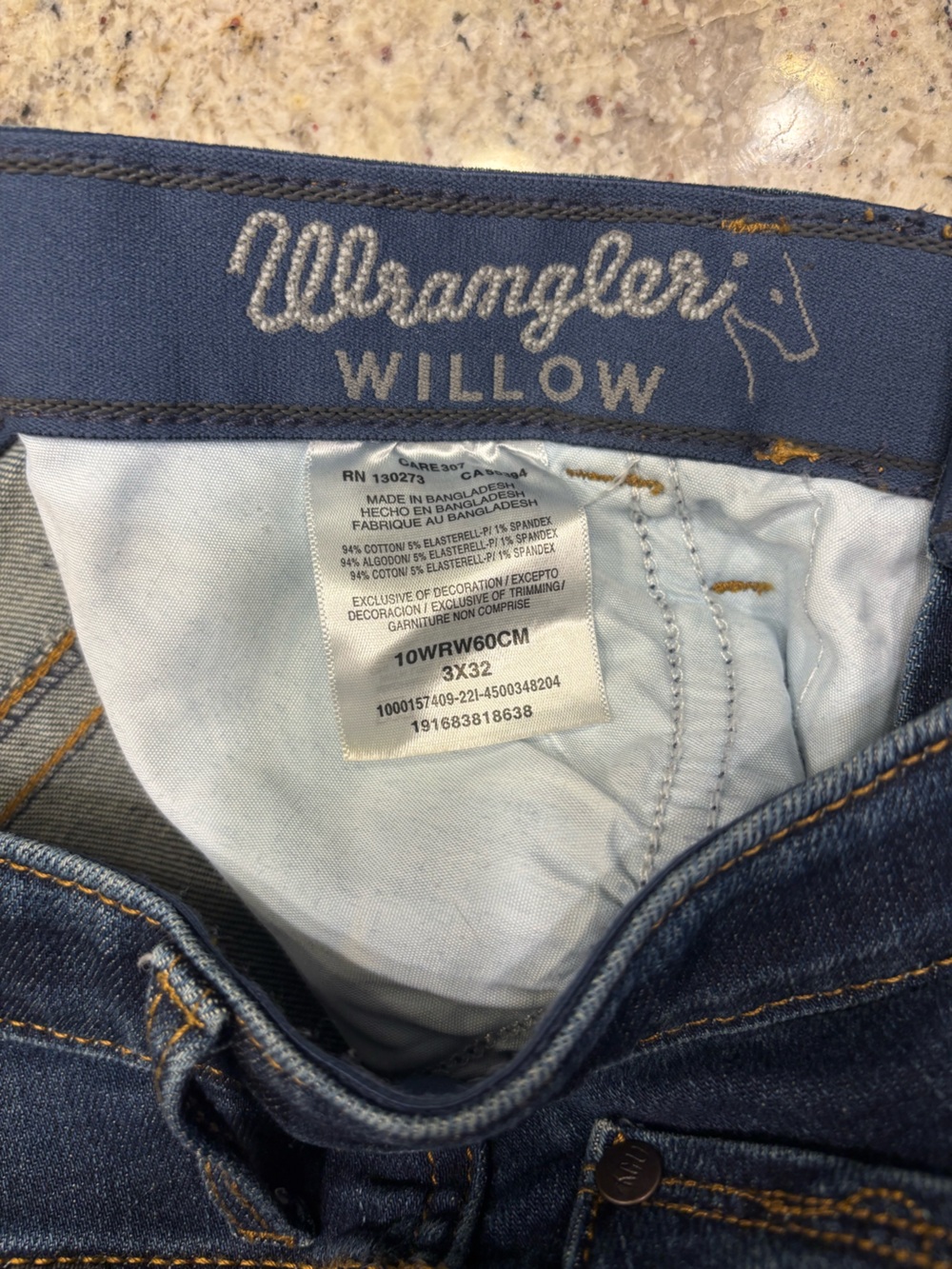 Wrangler Willow Riding denim boot cut denim Jeans size 3 x 32 - Picture 9 of 10
